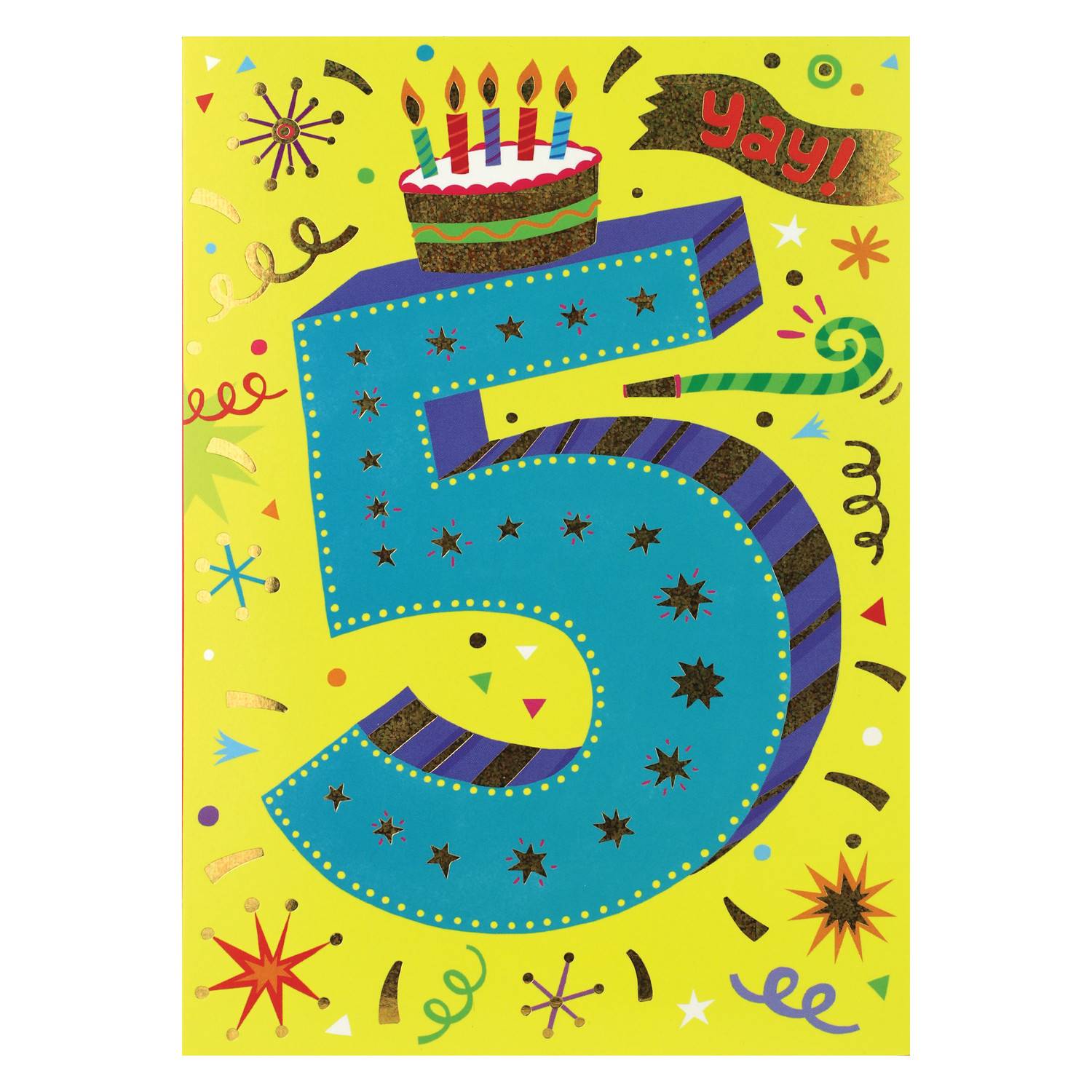 Tomfoolery Toys | Age 5 Birthday Card