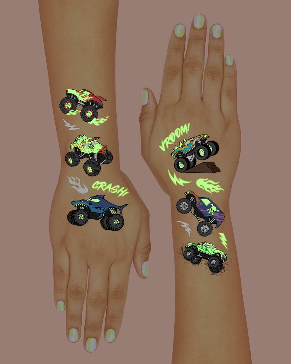 Monster Truck Glo Tattoos Cover