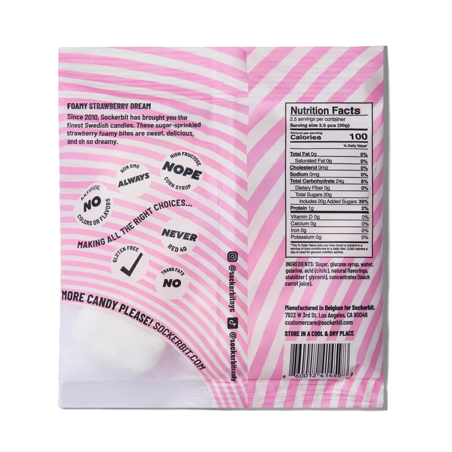 Tomfoolery Toys | Foamy Strawberry Dream Swedish Candy