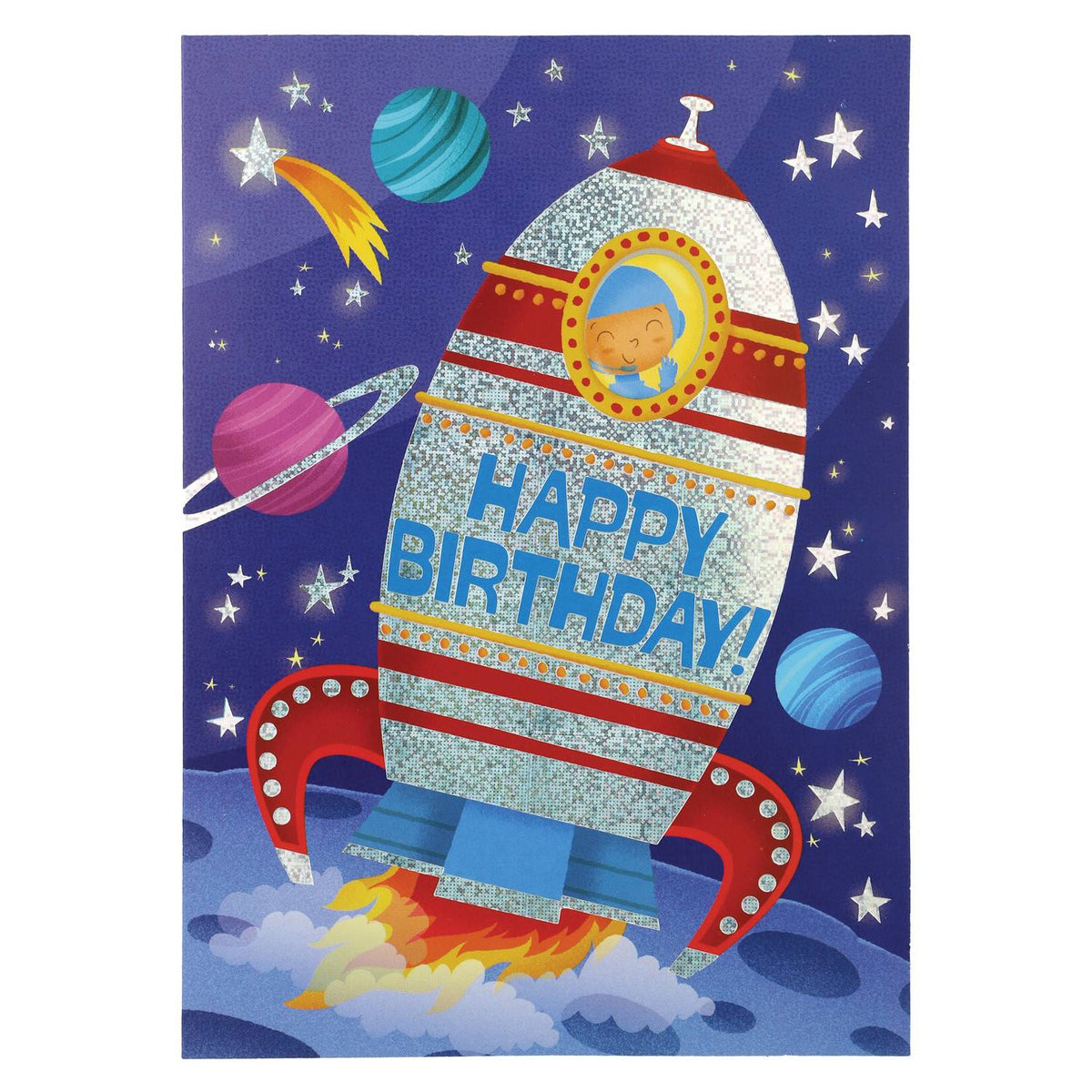 Spaceship Foil Card Cover