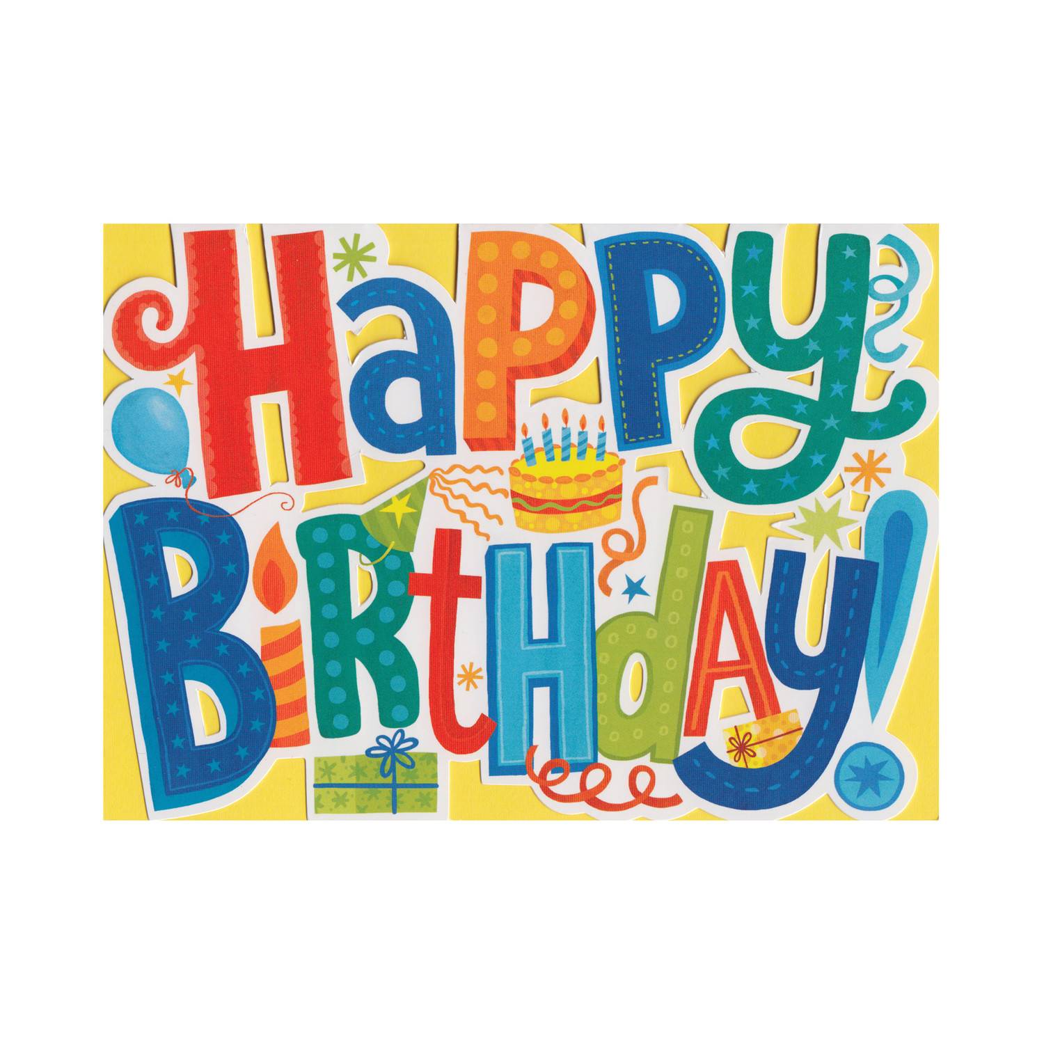 Horizontal Happy B-day Card – Tomfoolery Toys and Books