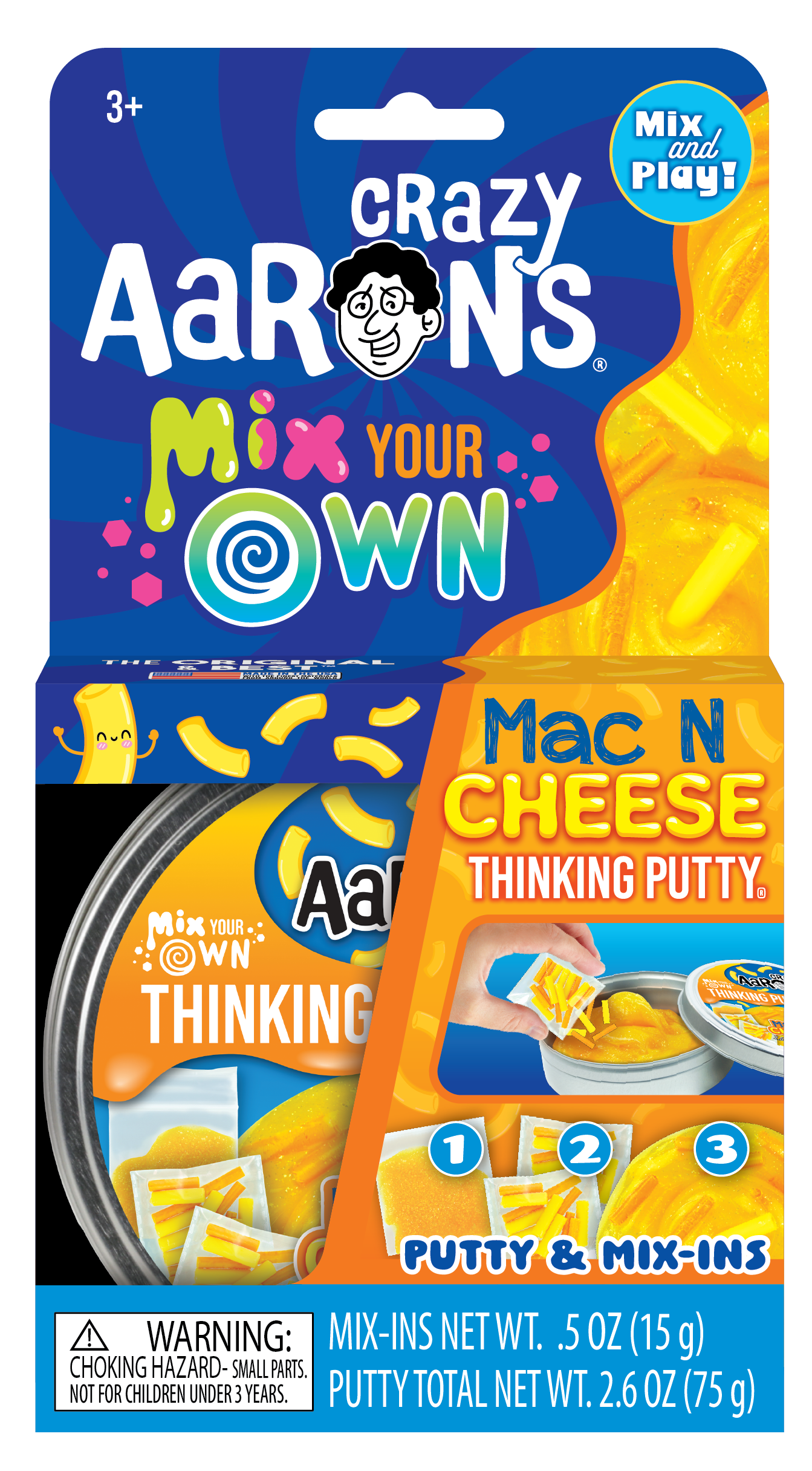 Tomfoolery Toys | Crazy Aaron's Mix Your Own Mac & Cheese Putty