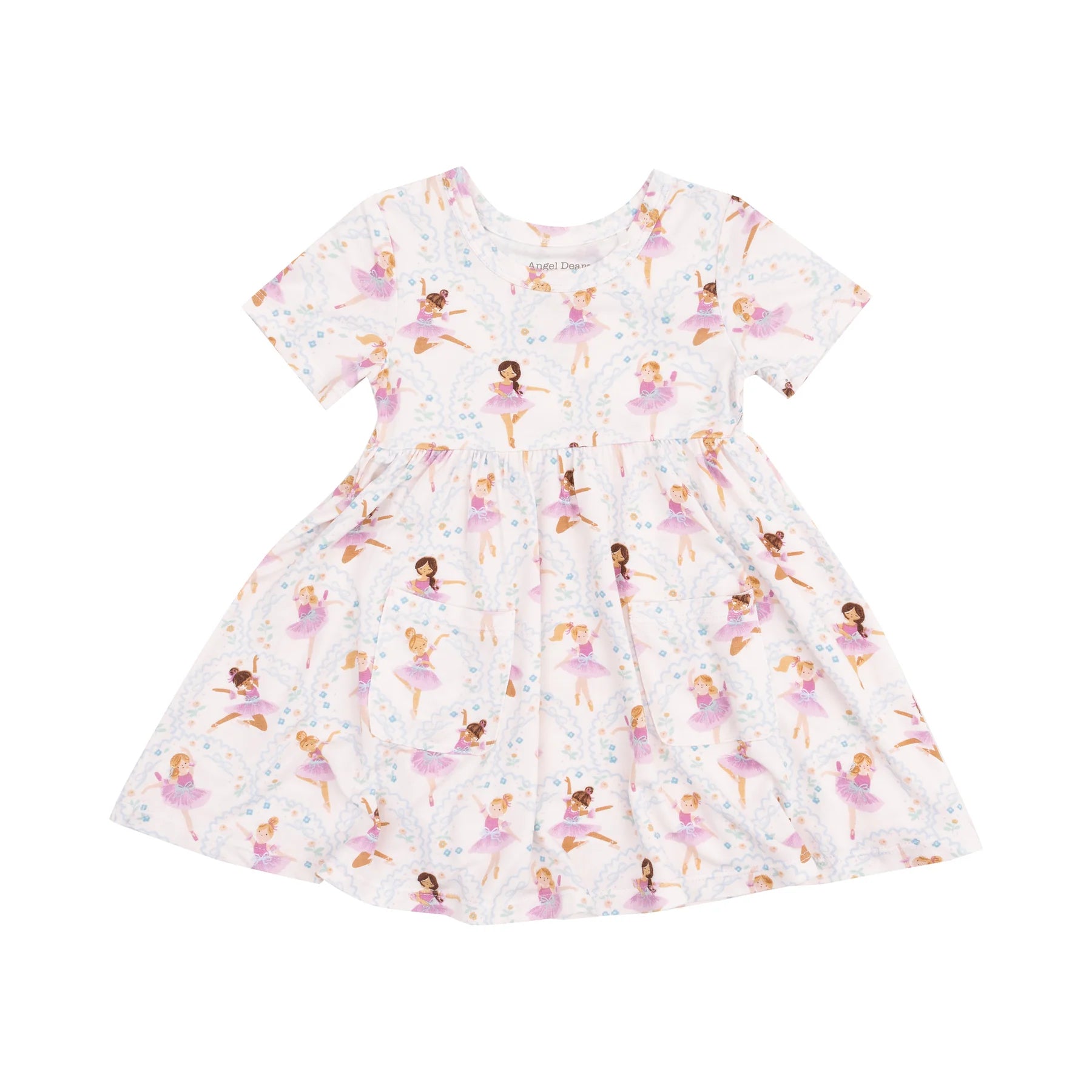 Tomfoolery Toys | Bow Ballerinas Short Sleeve Twirly Dress
