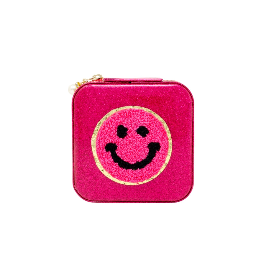 Happy Face Sparkle Jewelry Box Cover