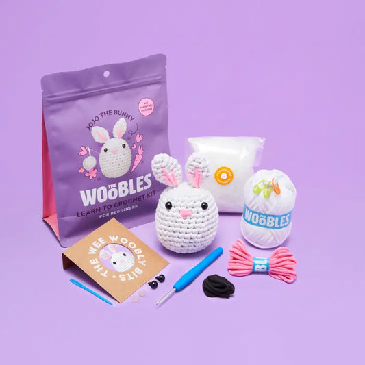 Tomfoolery Toys | Jojo the Bunny Beginner Crochet Kit