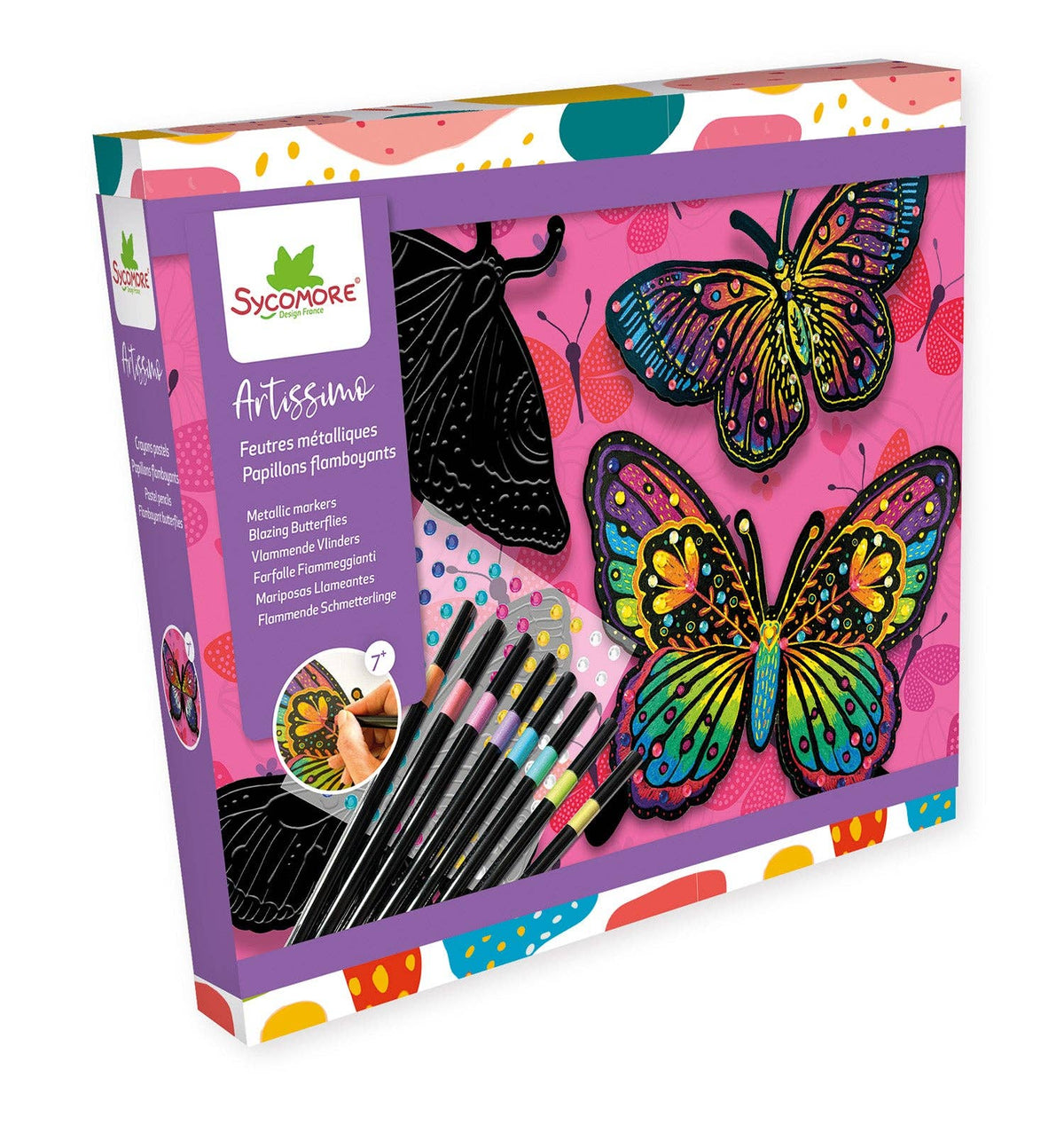 Artissimo: Color Pencils Flamboyant Butterflies Cover