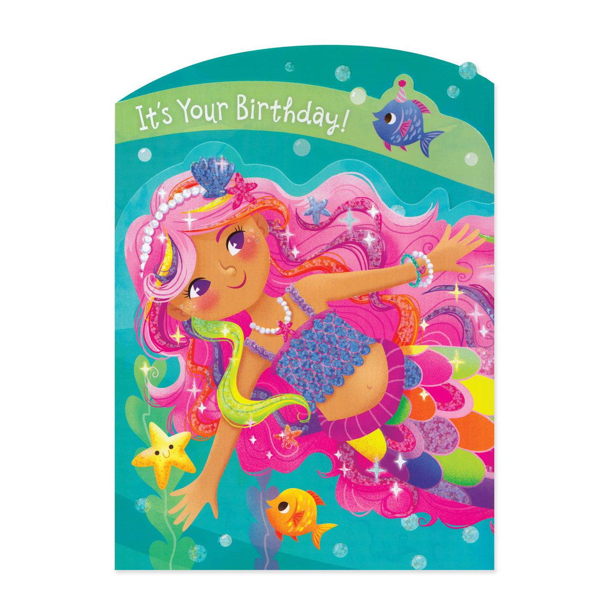 Tri-fold Mermaid Card Cover