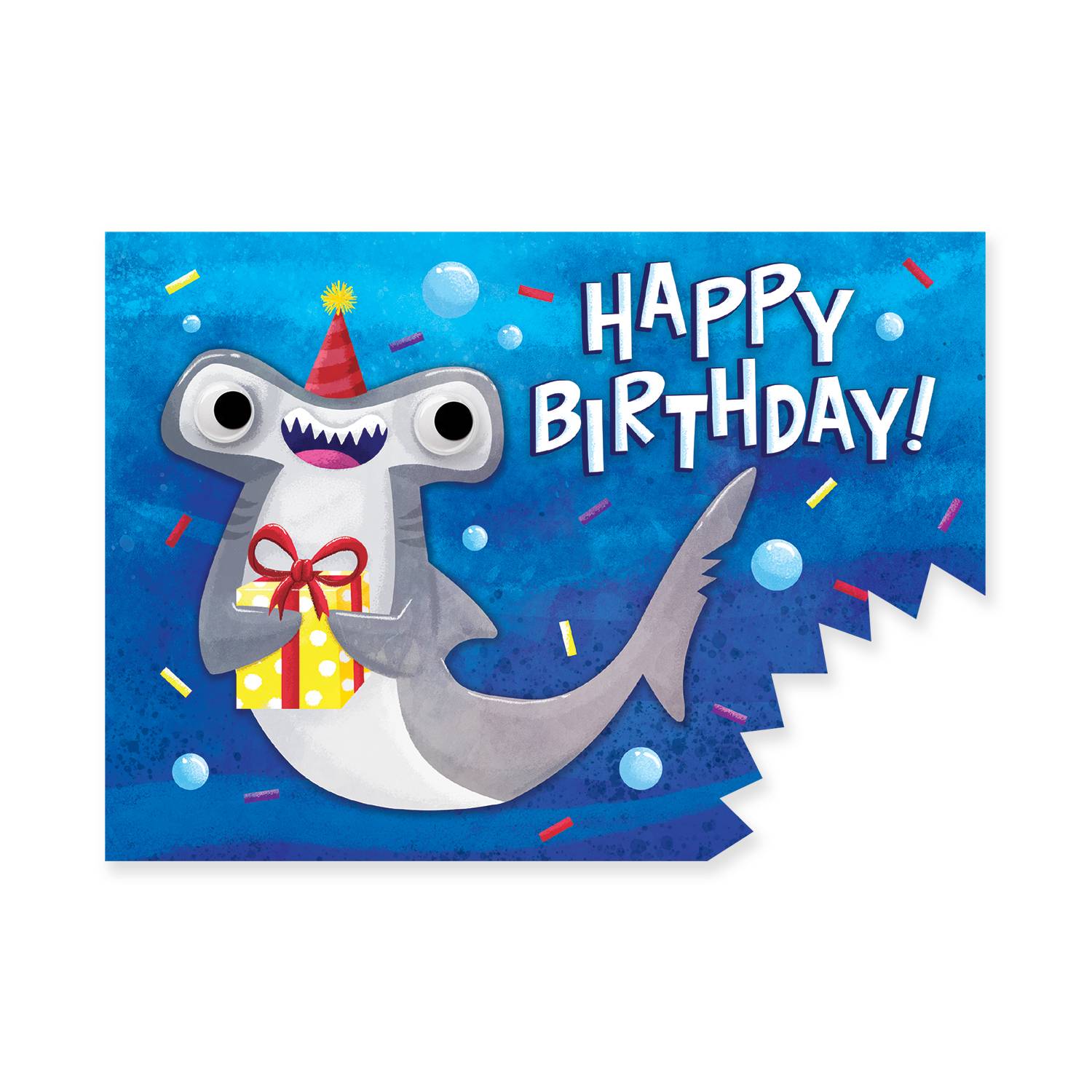 Tomfoolery Toys | Shark Googly Eyes Card