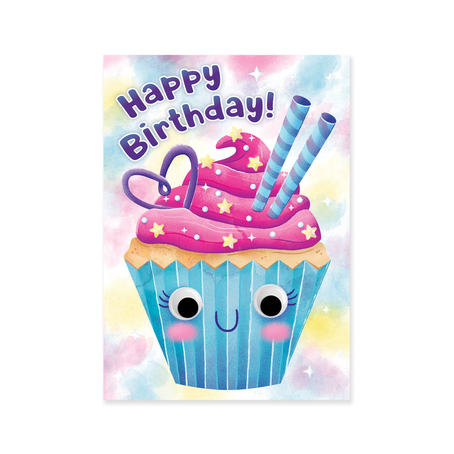 Tomfoolery Toys | Cupcake Googly Eyes Card