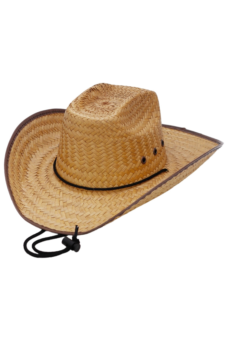 Eyeleted Glossy Trim Cowboy Hat Cover