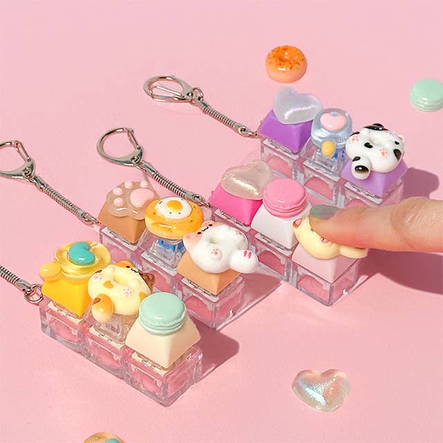 DIY Clickable Keyboard Keychain Kit Cover