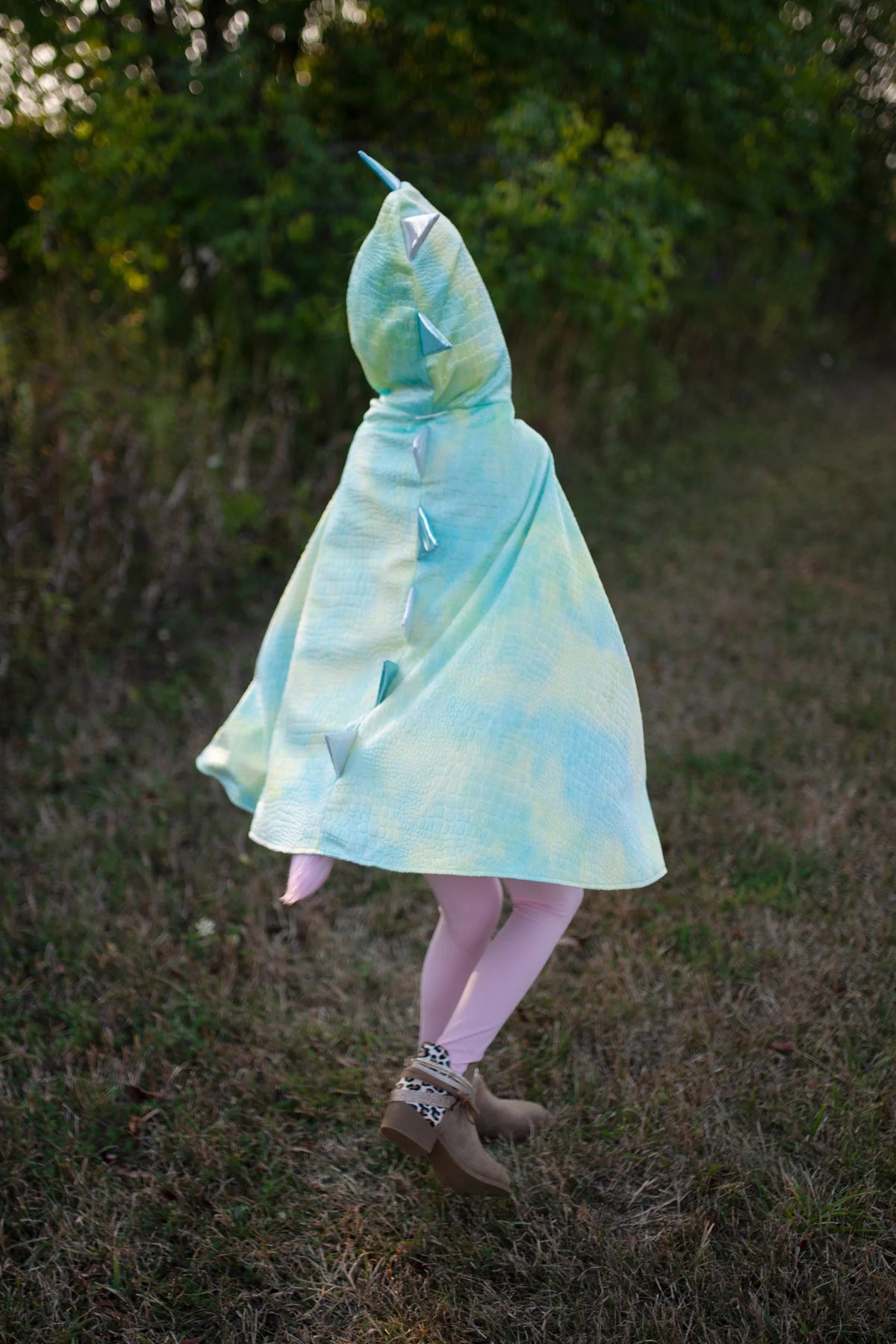 Reversible Rainbow Unicorn Dragon Cape, 3/4 Cover