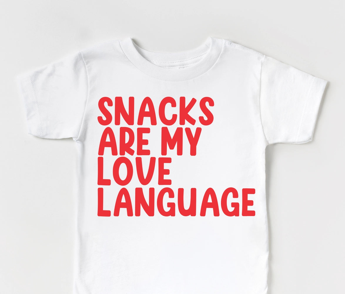 Snacks Are My Love Language Shirt Cover