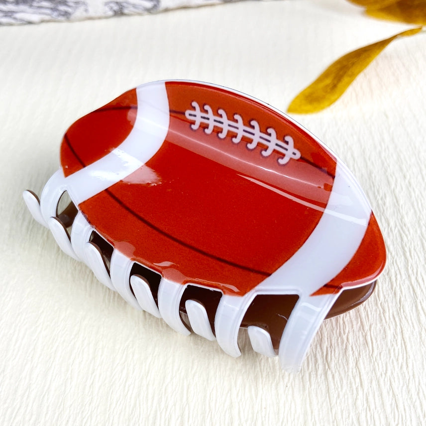 Football Hair Clip Cover