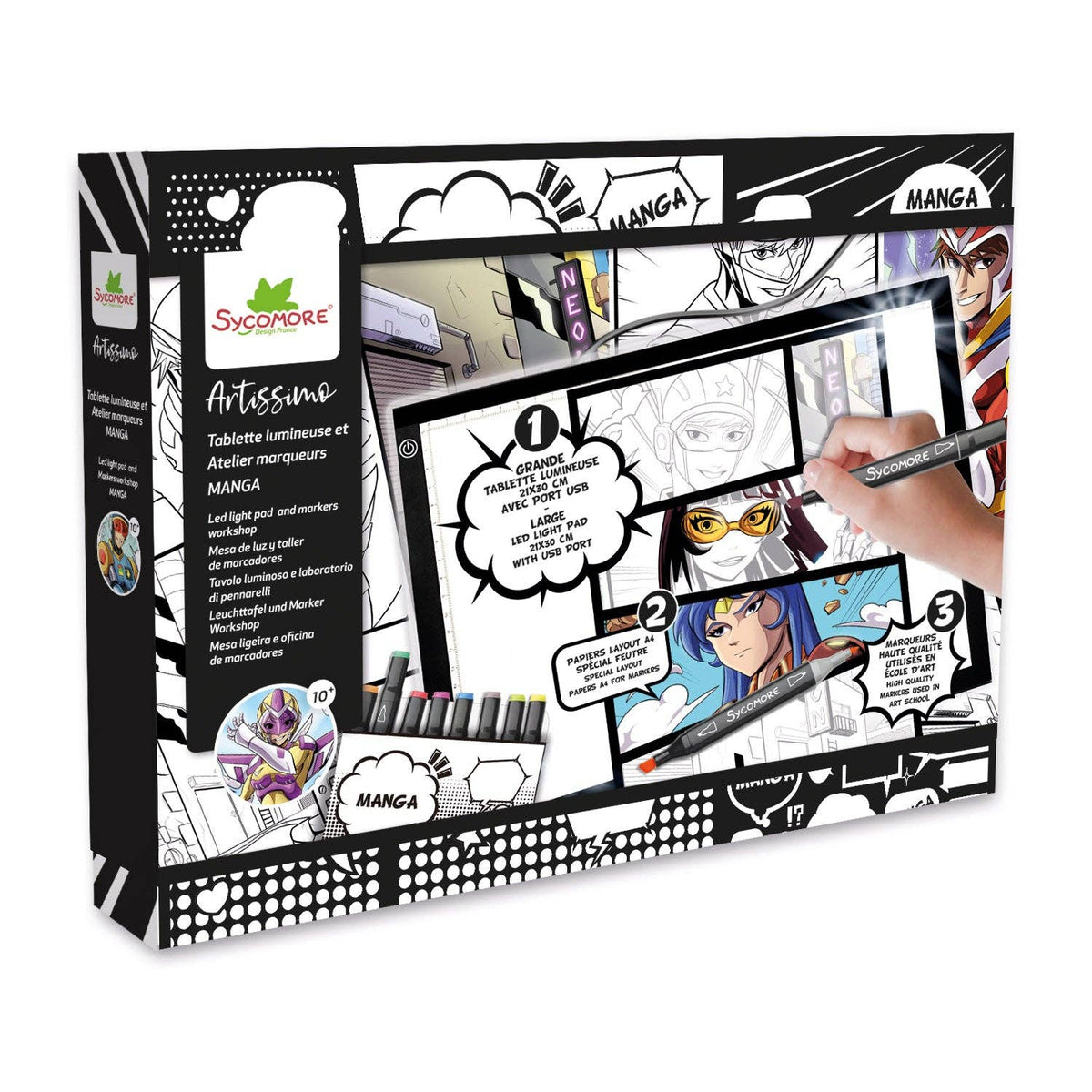 Manga: LED Light Pad & Markers Workshop Cover