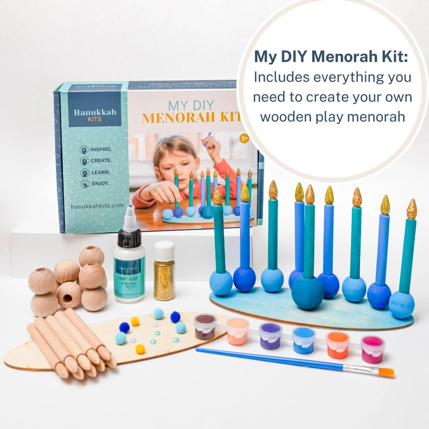 Diy Hanukkah Menorah Kit Preview #3