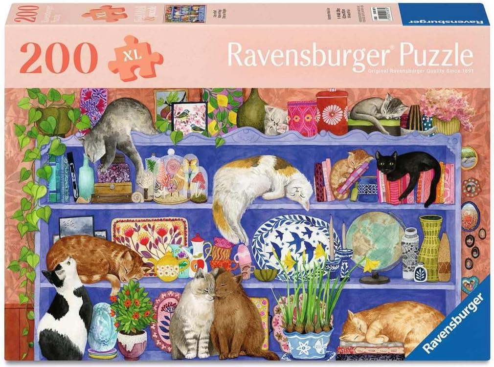 Tomfoolery Toys | Cats on the Shelf 200pc Puzzle