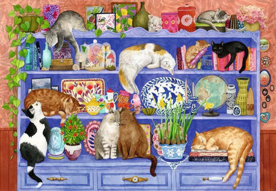 Cats on the Shelf 200pc Puzzle Preview #2
