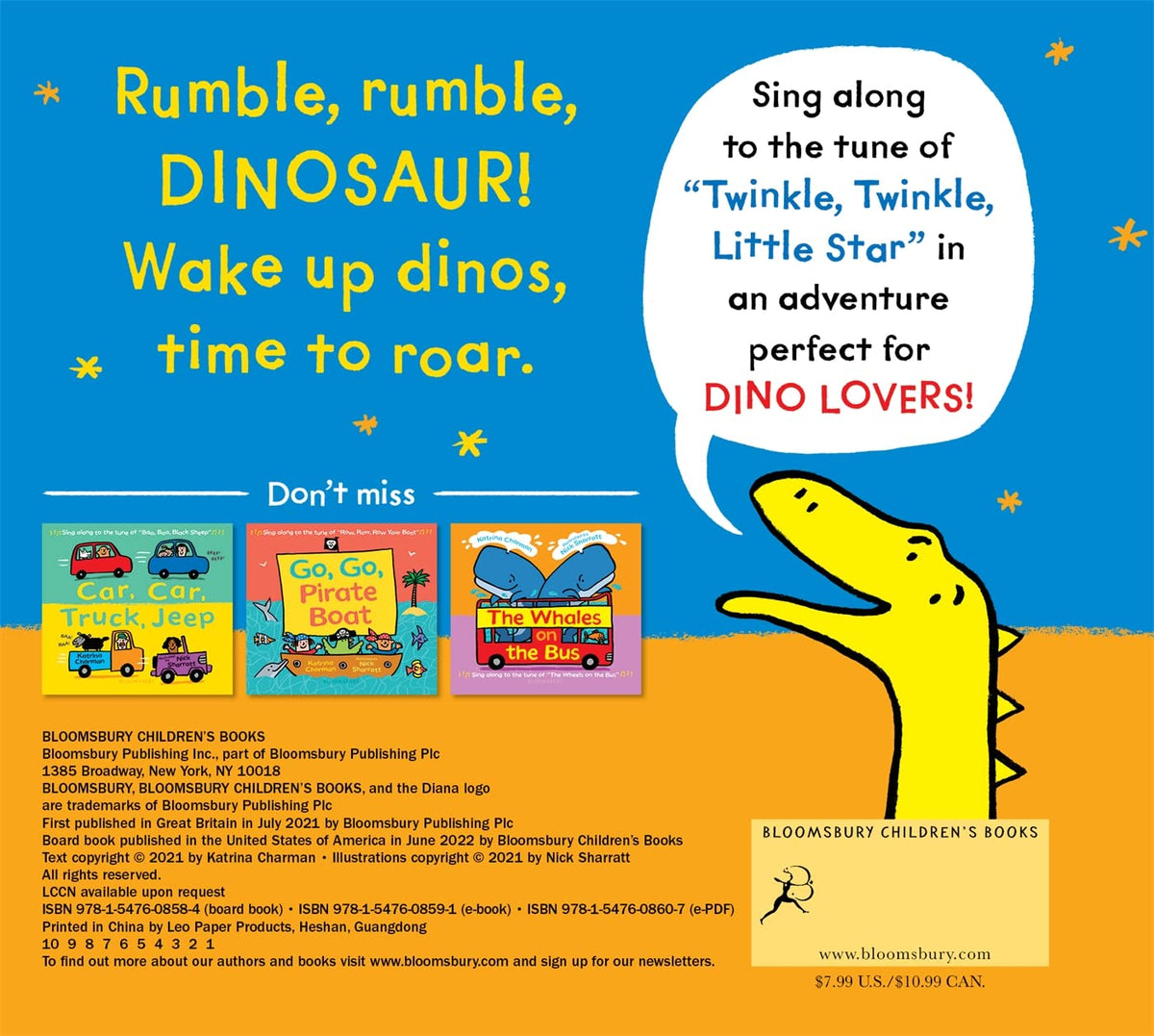 Rumble, Rumble, Dinosaur Cover