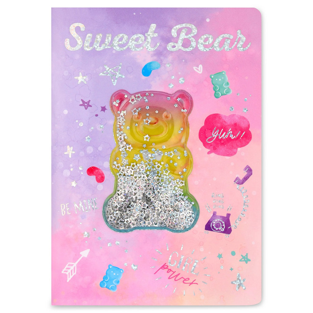 Gummy Bear Shaky Glitter Journal Cover