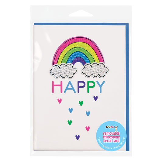 Tomfoolery Toys | Rainbow Rhinestone Decal Card