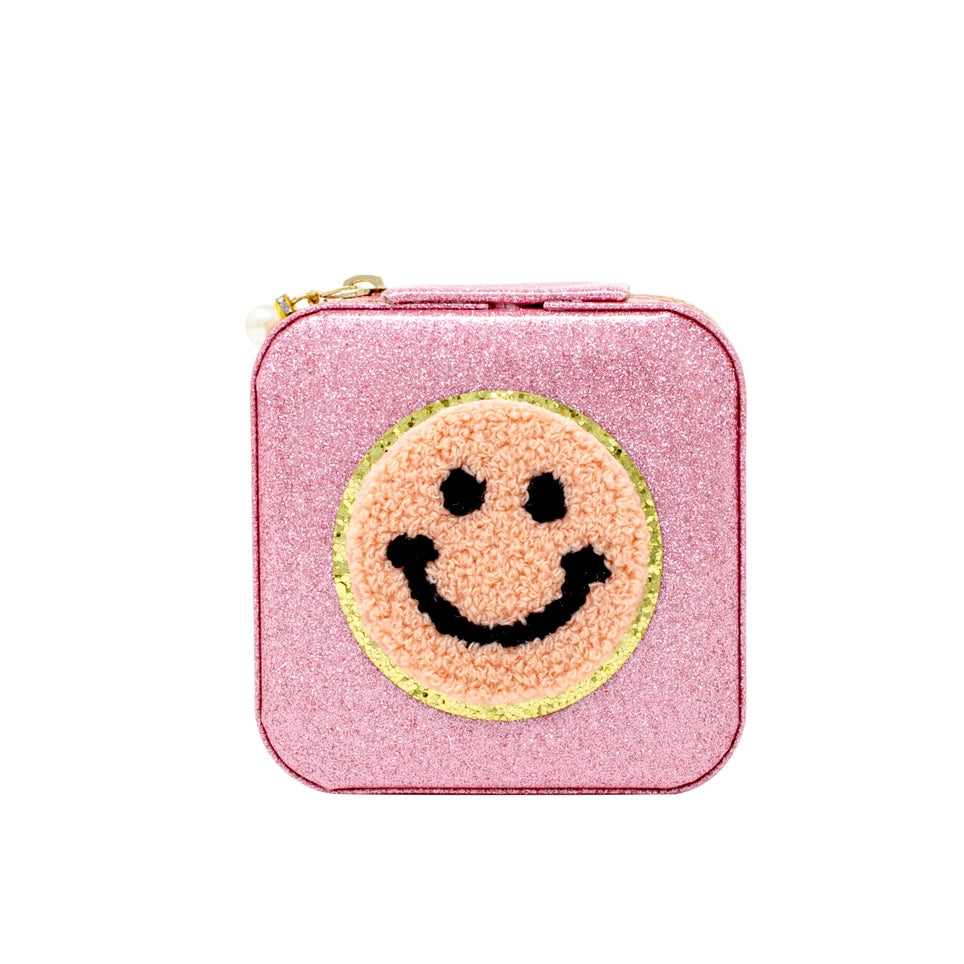 Happy Face Sparkle Jewelry Box Cover