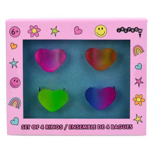 Tomfoolery Toys | Ombre Heart Ring Set