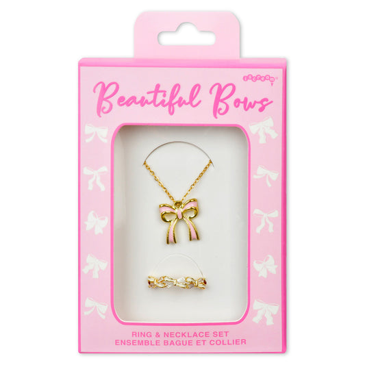 Tomfoolery Toys | Beautiful Bows Ring & Necklace Set