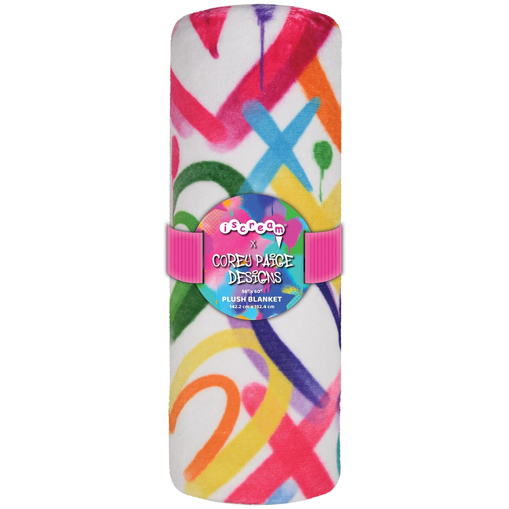 Tomfoolery Toys | Corey Paige Hearts Plush Blanket