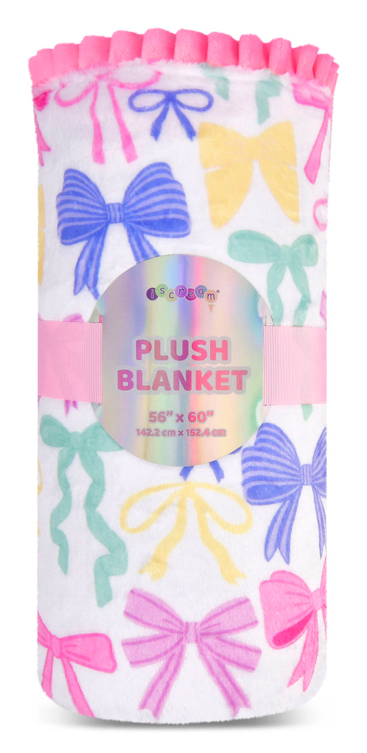 Tomfoolery Toys | Pretty Bows Plush Blanket