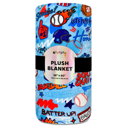 Tomfoolery Toys | Corey Paige Ball Game Plush Blanket