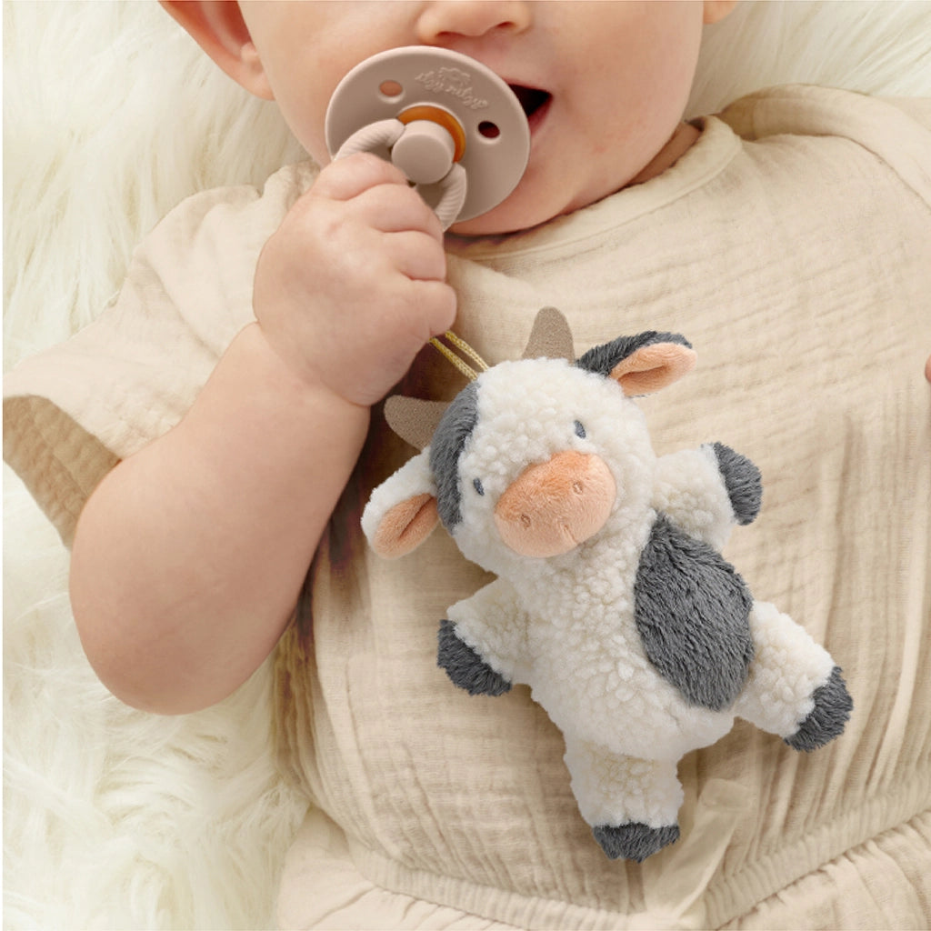 Cow Bitzy Pal - Pacifier & Plush Cover