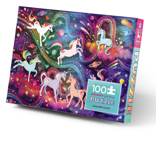 Tomfoolery Toys | Unicorn Galaxy 100pc Holographic Puzzle