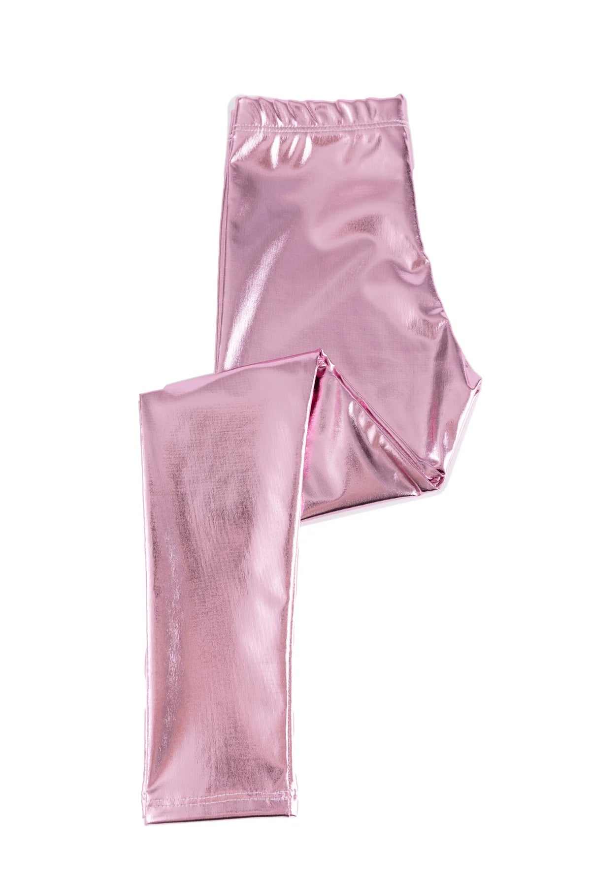 Pink Love Life Metallic Leggings Cover