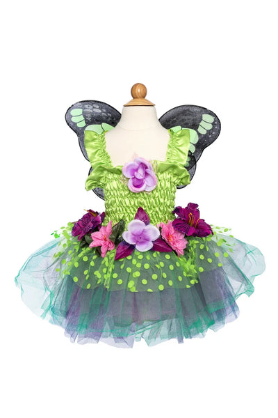 Green Fairy Blooms Dress & Wings, Sz. 3-4 Preview #4