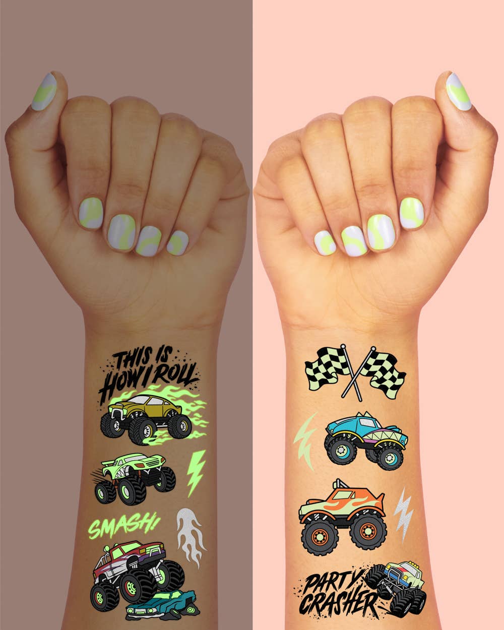 Monster Truck Glo Tattoos Cover