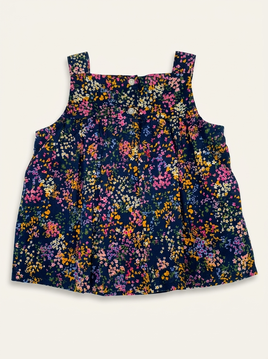 Floral Navy Top Cover