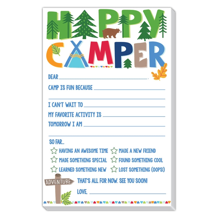 Tomfoolery Toys | Happy Camper Stationery-Rustic