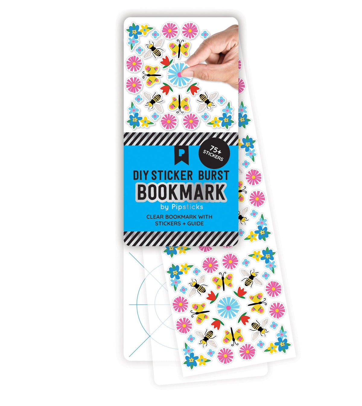 Blossom & Buzz DIY Sticker Burst Bookmark Cover