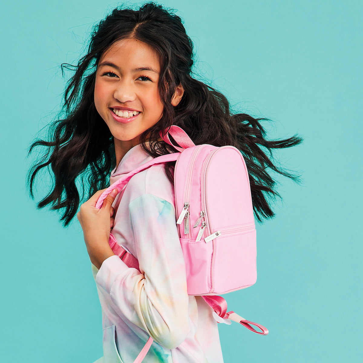 Pink Nylon Mini Backpack Cover