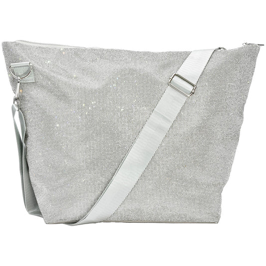 Tomfoolery Toys | White Crystal Overnight Bag