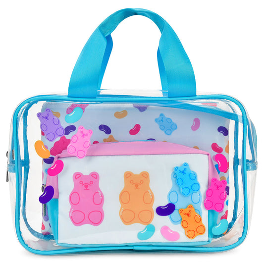 Tomfoolery Toys | Jelly Bears Cosmetic Bag Trio