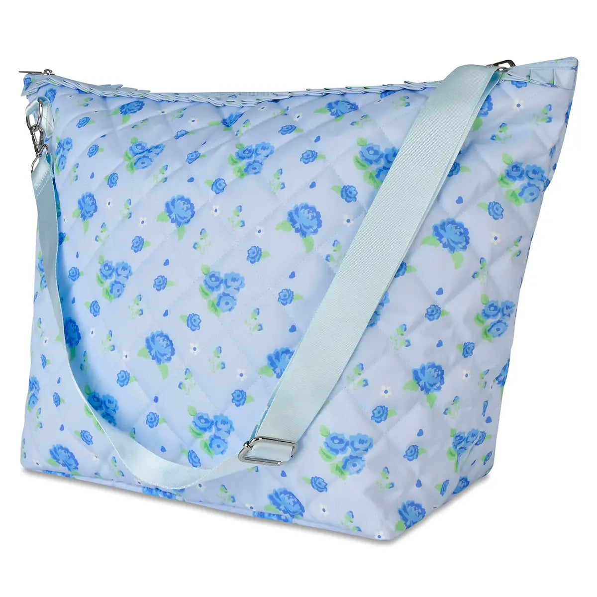 Blue Floral Weekender Bag Cover