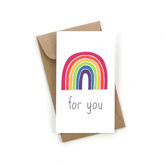 Tomfoolery Toys | For You Rainbow Mini Card