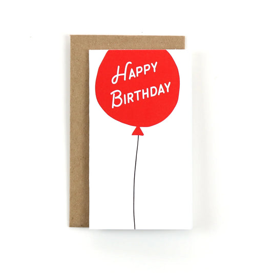 Tomfoolery Toys | Happy Birthday Balloon Mini Card