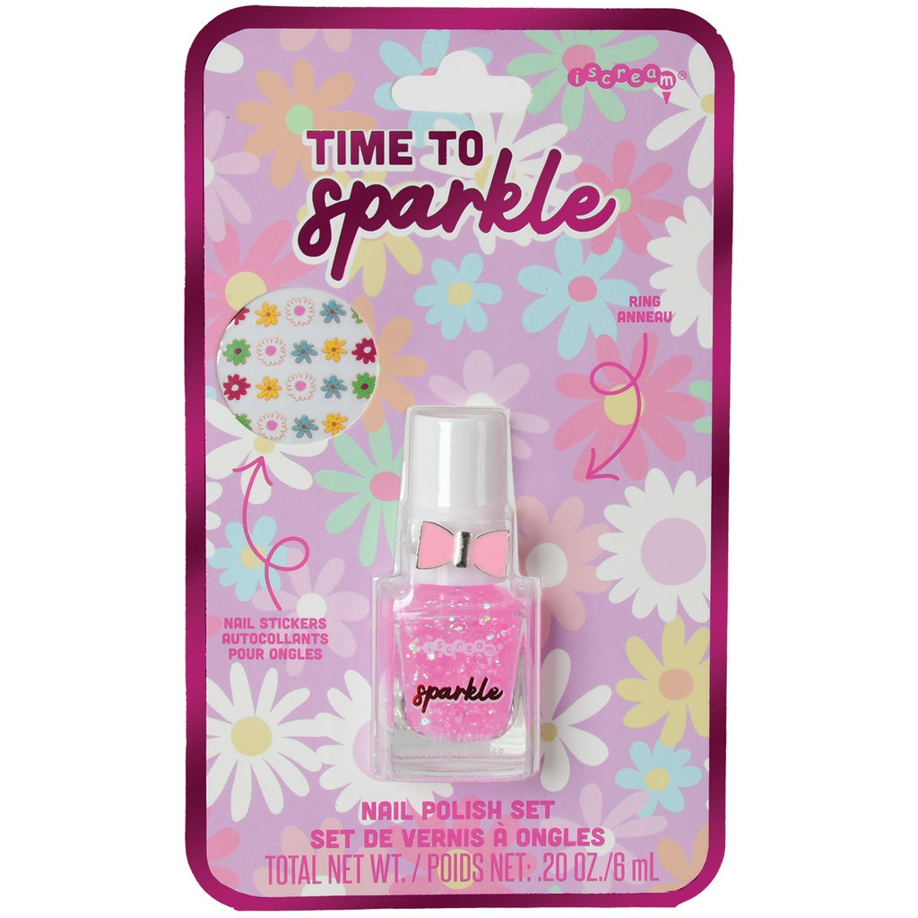 Time to Sparkle Nail Polish & Ring Set Cover