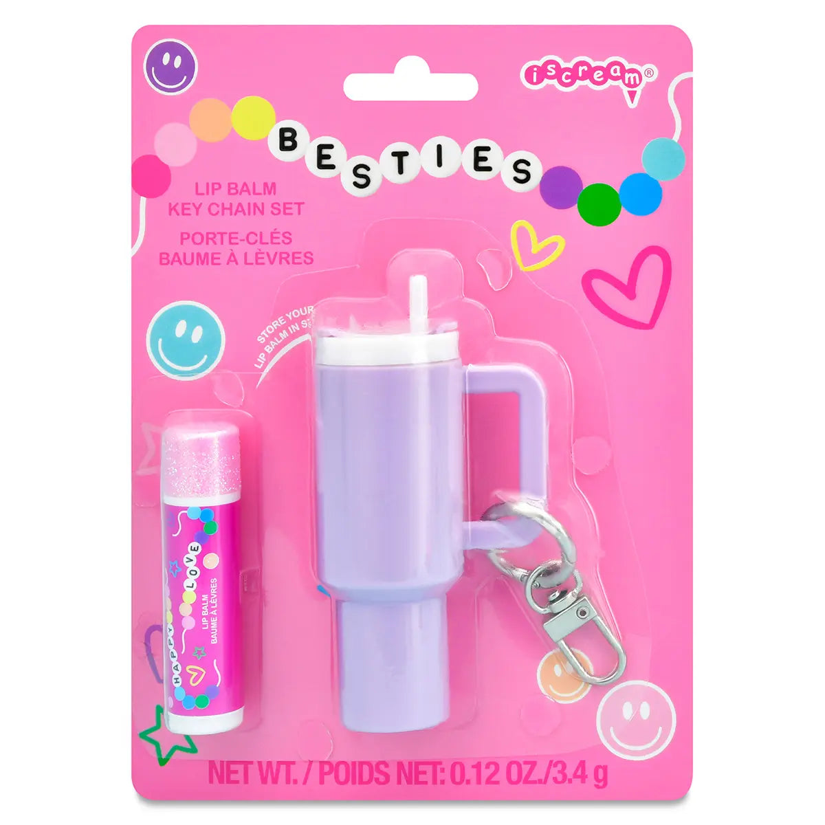 Tomfoolery Toys | Besties Lip Balm Keychain Set