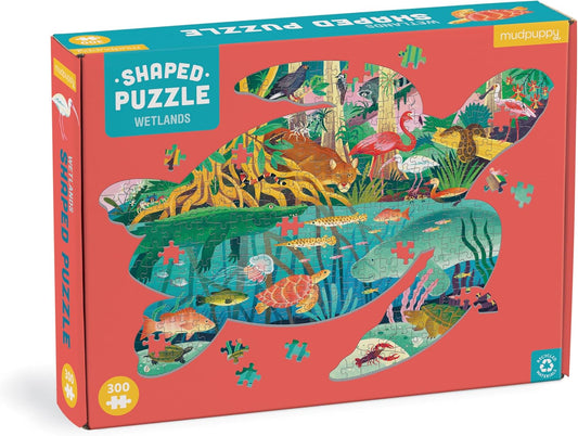 Tomfoolery Toys | Wetlands Shaped 300pc Puzzle