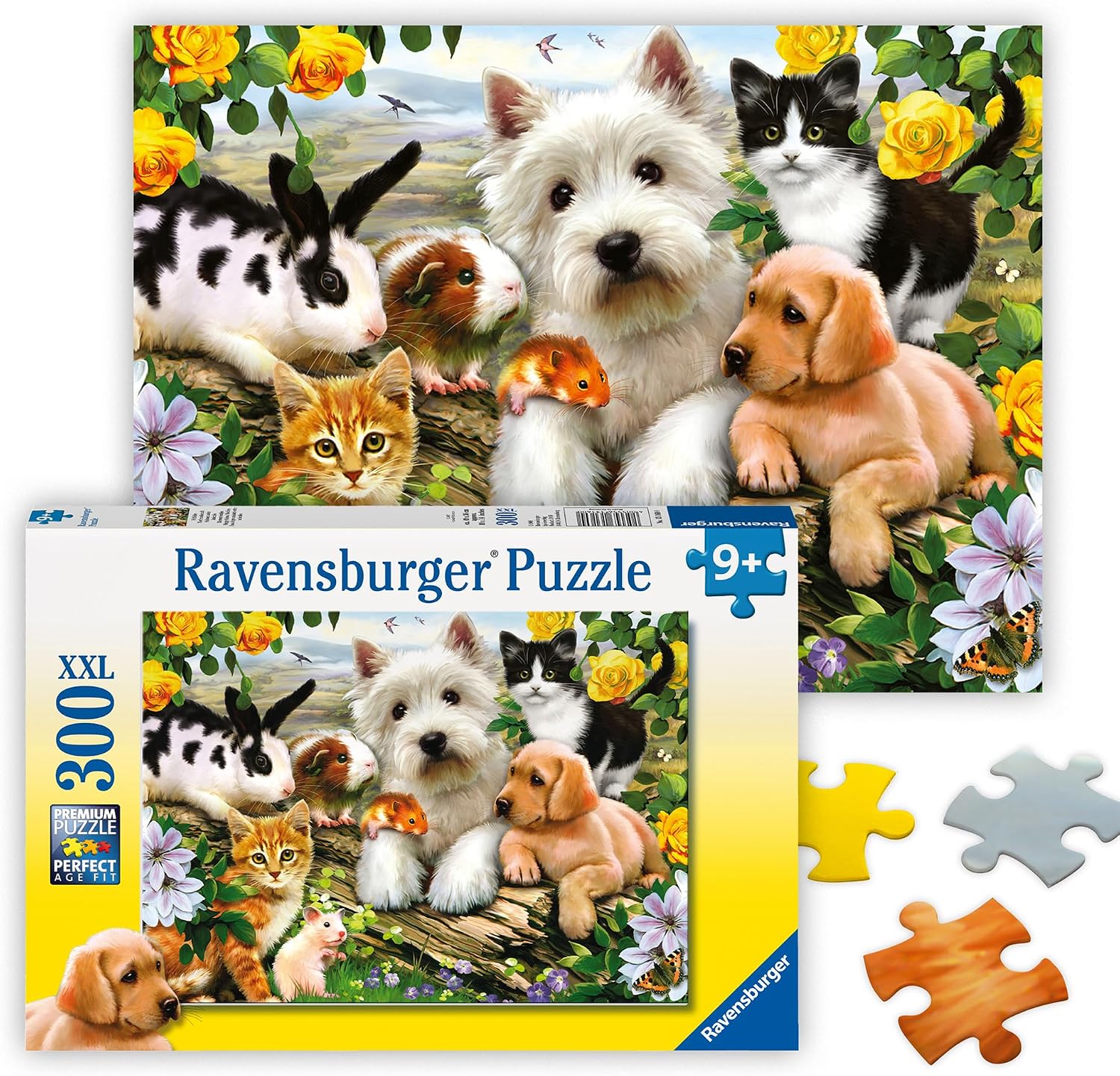 Tomfoolery Toys | Happy Animal Buddies 300pc Puzzle