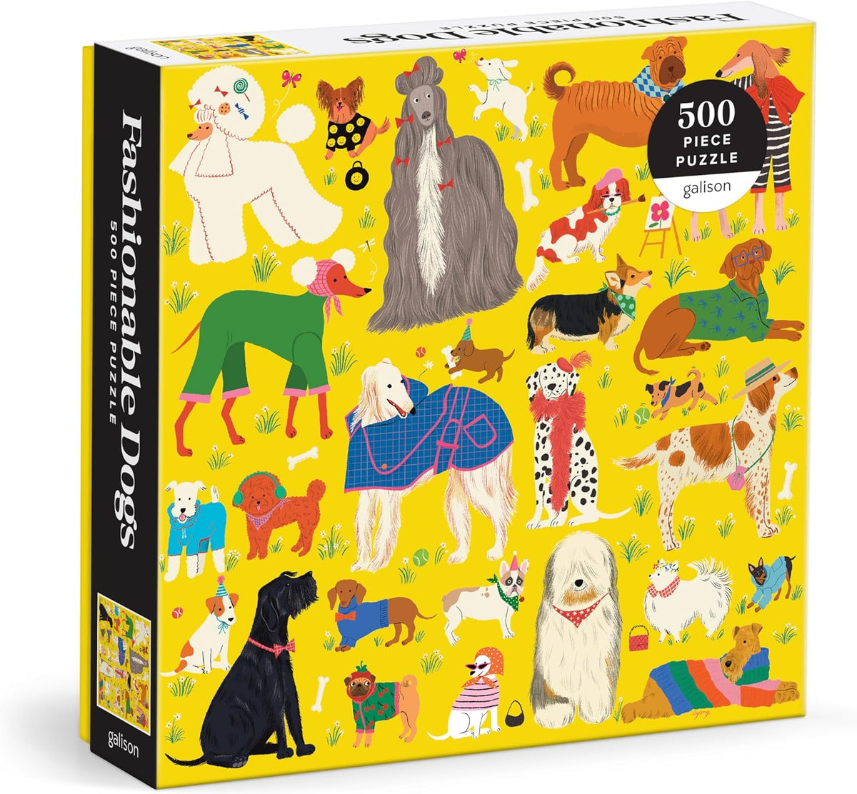 Fashionable Dogs 500pc Puzzle Cover